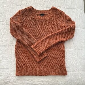 Theory 100% Wool Burnt Orange Sweater Soft Petite Small